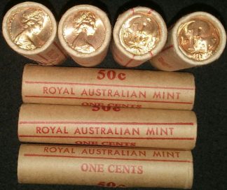 1983 1c royal Australian mint roll x 1 roll multiples available