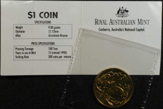 1991 mob of roos dollar mint your own gallery press with original satchel and ram building card