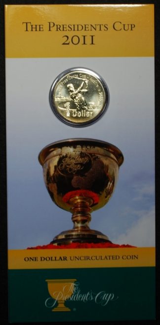 2011 the presidents cup one dollar in card of issue