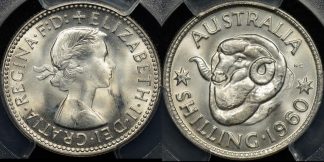 Australia 1960 shilling 1s GEM Uncirculated PCGS MS65