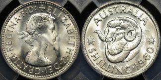 Australia 1960 shilling 1s GEM Uncirculated PCGS MS66