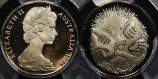 Australia 1966 5 cent proof afdc PCGS PR67 dcam