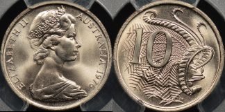 Australia 1976 10 cent GEM Uncirculated PCGS MS66