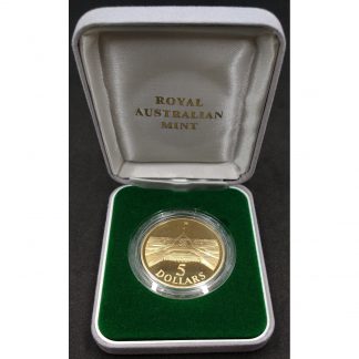 Royal Australian Mint Flying Doctor Service Uncirculated Bimetallic 5 Dollar Coin