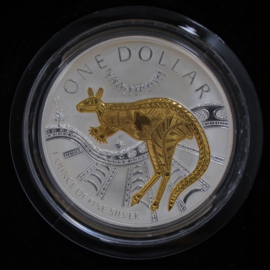 COMPLETE !!! $1 FIRST SELECTIVELY GOLD PLATED SILVER KANGAROO Details about   2003 RAM 