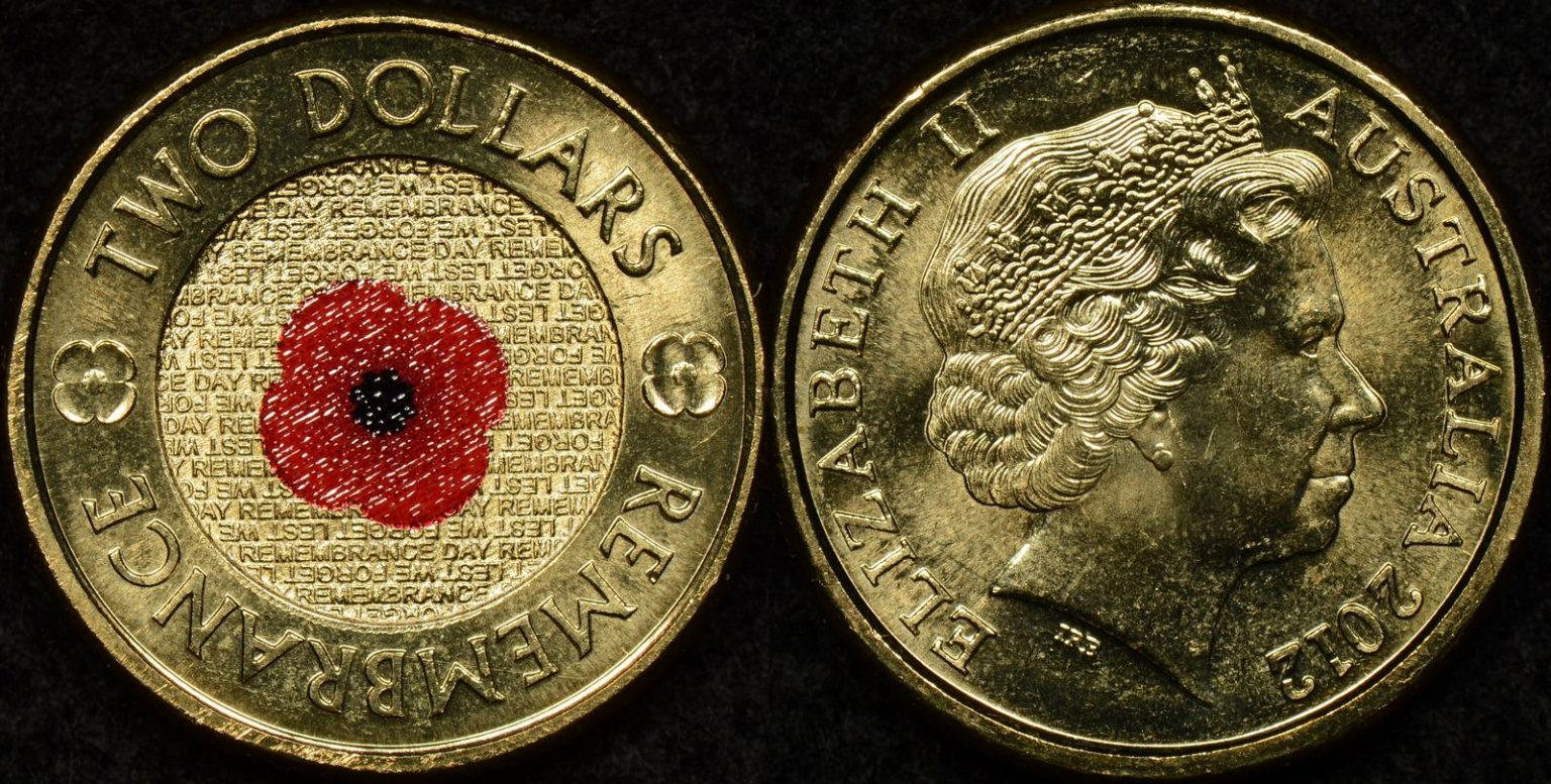 Australia 2012 2 Red Poppy Uncirculated The Purple Penny australia-2012-2-red-poppy-uncirculated-the-purple-penny