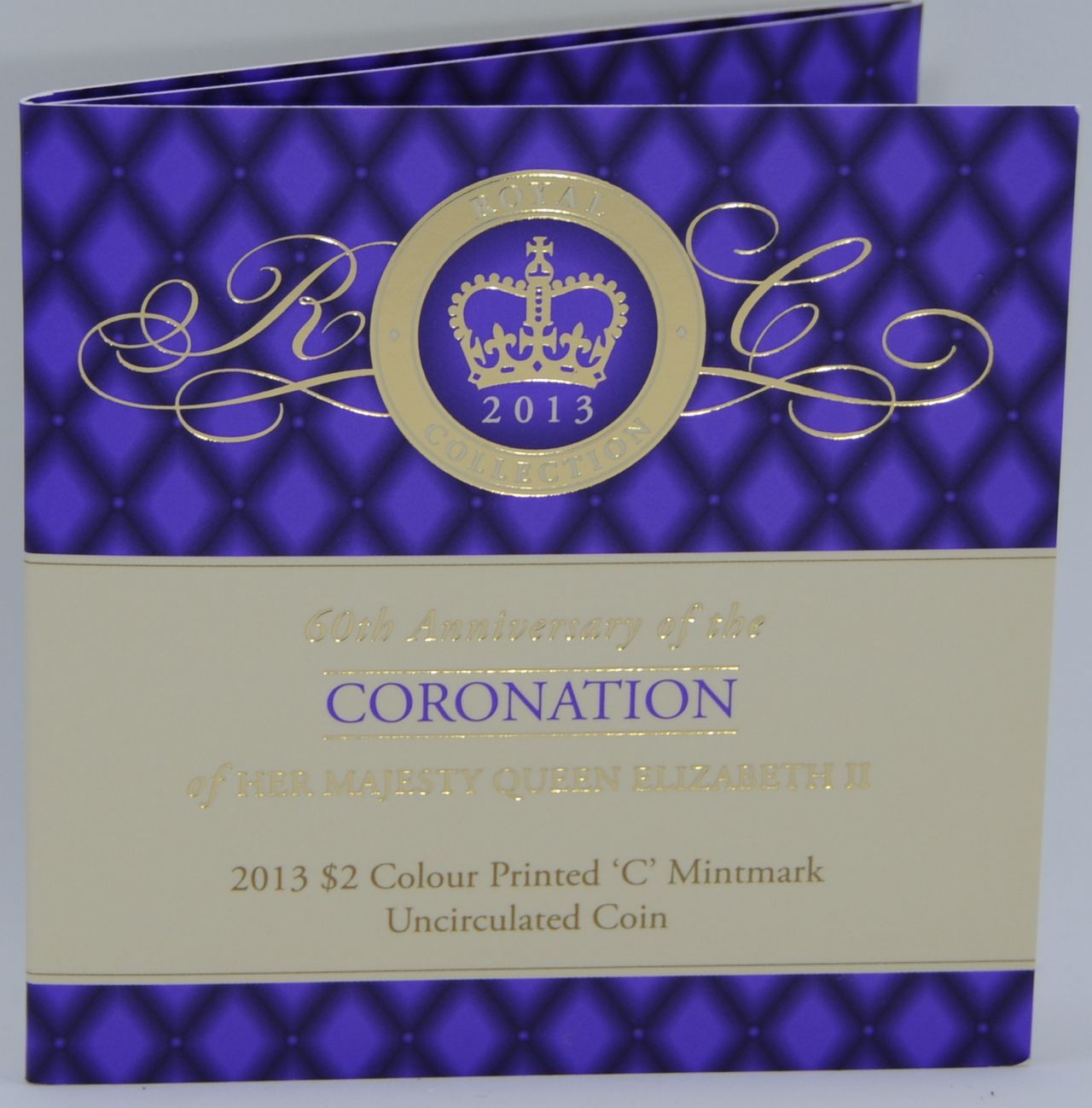 2013 $2 60th Anniversary of the Coronation Purple Coloured C