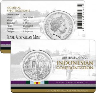 2015 Australia ICC Cricket World Cup Carded 20c UNC Coin 