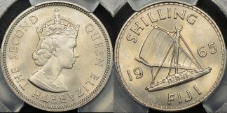 Fiji 1965 shilling 1s km 23 PCGS MS66 GEM Uncirculated