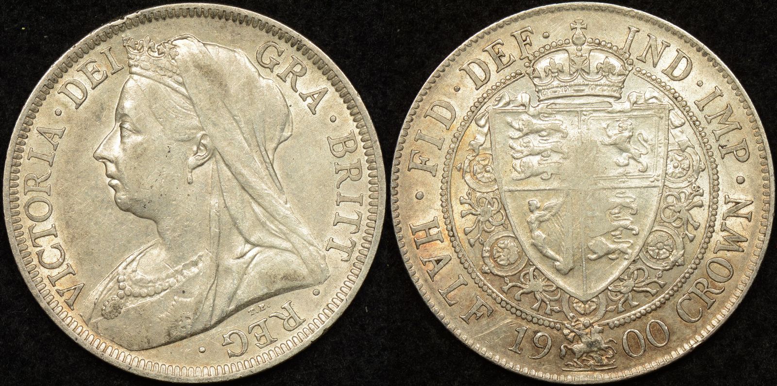 Great Britain 1900 Half Crown good Very Fine - The Purple Penny