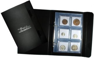  new 8 page mini coin album non pvc 48 pocket secure and portable wallet design with safety flap pages