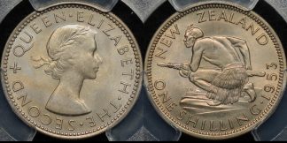 New zealand 1953 shilling 1s PCGS MS65 GEM Uncirculated