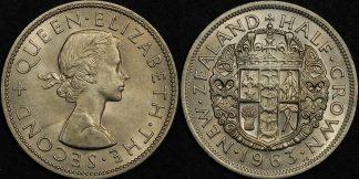 New zealand 1963 half crown Choice Uncirculated